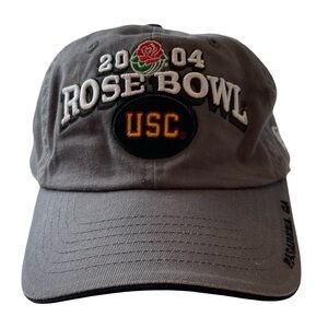 Vintage New Era Gray Rose Bowl USC 2004 Soft-Top Baseball Cap